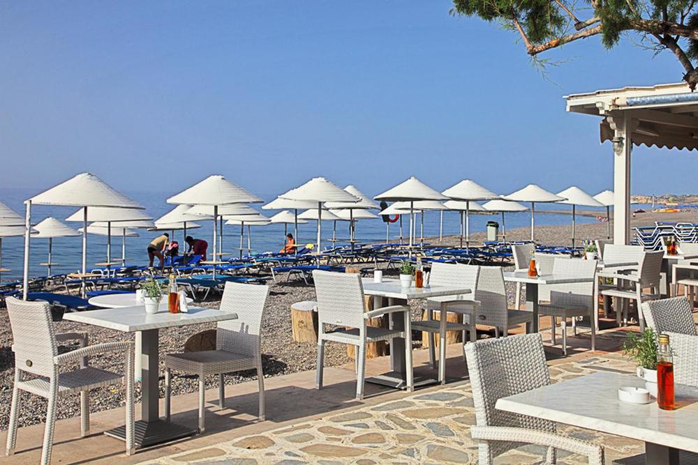 Coriva Beach Hotel & Bungalows Koutsounári Restaurant foto